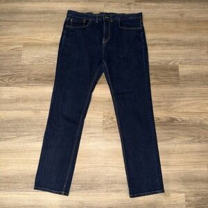 prAna Men's Straight Fit Dark Wash Jeans 40x31 Hiking Outdoor Camping